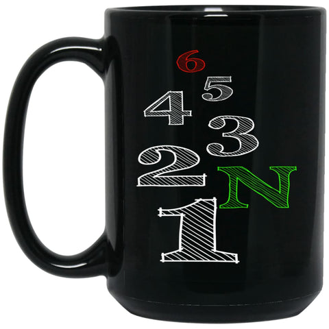 Funny Biker Shirt Motorcycle Gear 65432N1 15 oz Black Mug - Black / One Size - Drinkware