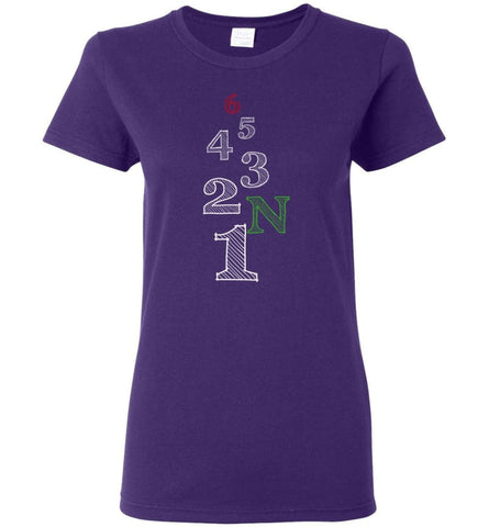 Funny Biker Shirt Motorcycle Gear 65432N1 Women Tee - Purple / M