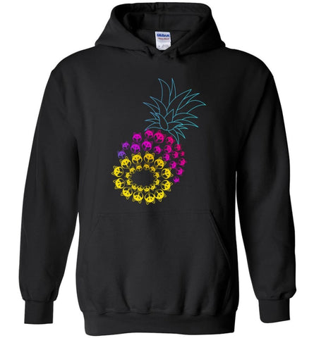 Funny Graphic Husky Pineapple - Hoodie - Black / M - Hoodie