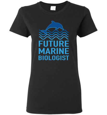 Future Marine Biologist Women Tee - Black / M