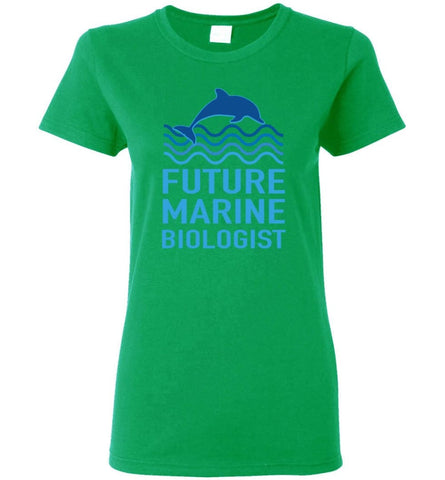 Future Marine Biologist Women Tee - Irish Green / M