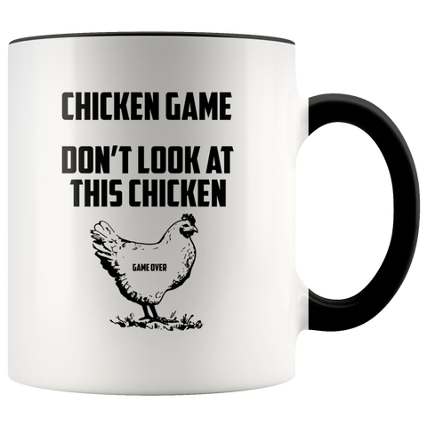Chicken game funny Dont Look At This Chicken End Premium Accent Mug