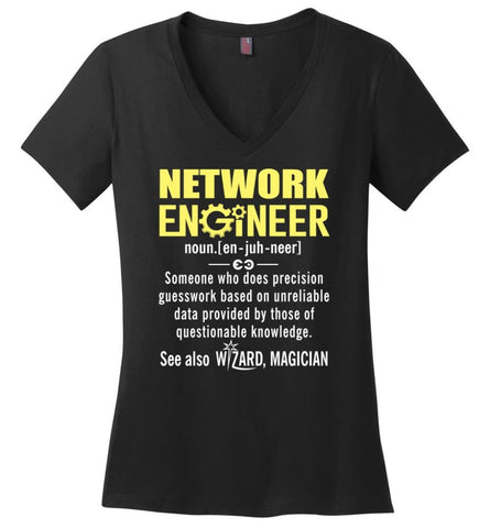 Geological Engineer Definition Ladies V-Neck - Black / M