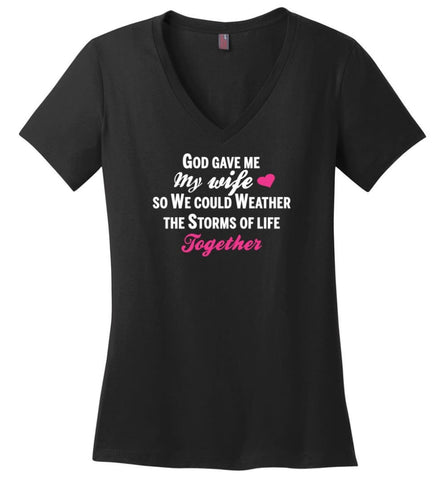 Get Out Of My Safe Space Ladies V-Neck - Black / M