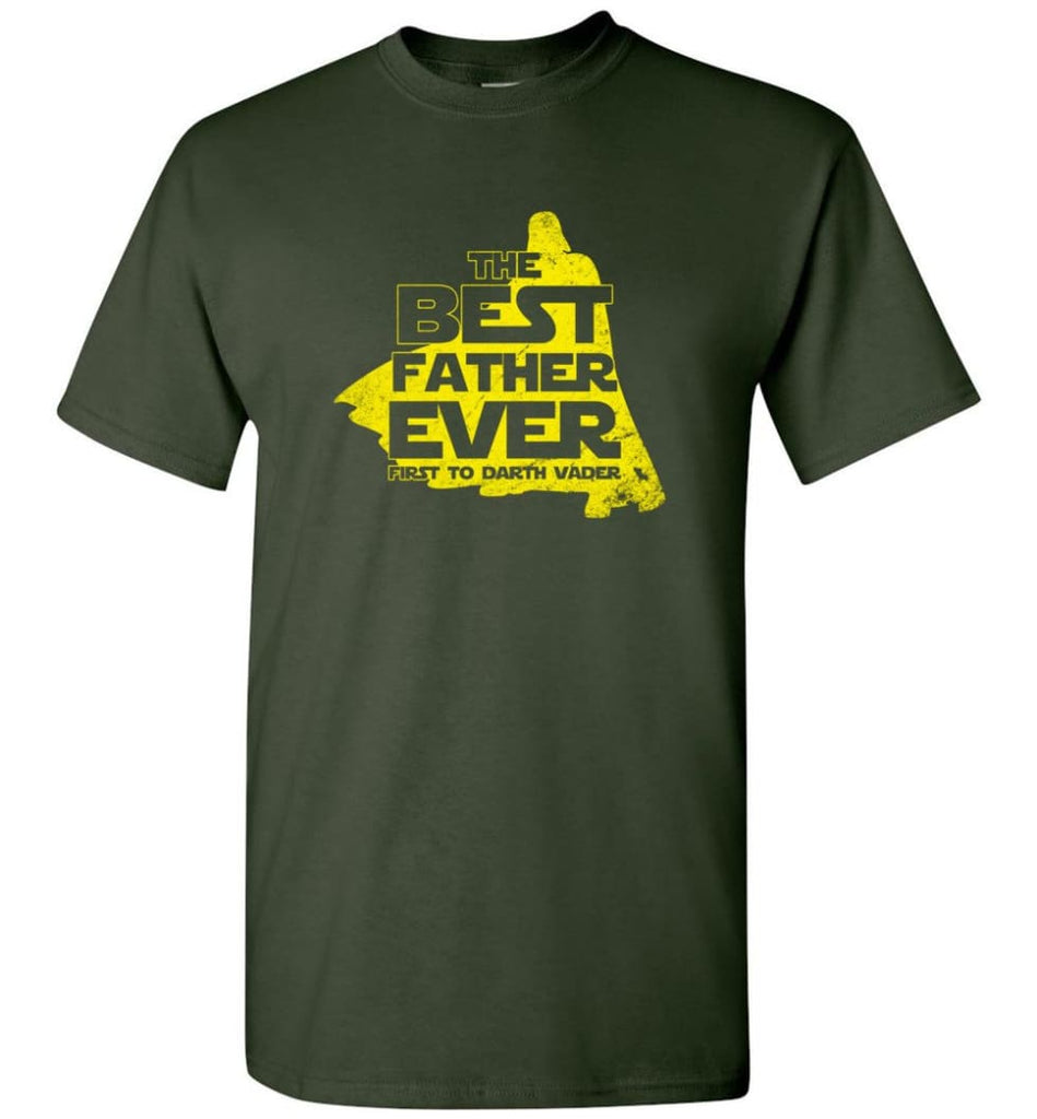 Gift Ideas For Father’s Day Best Father Ever T shirt - Short Sleeve T-Shirt - Forest Green / S
