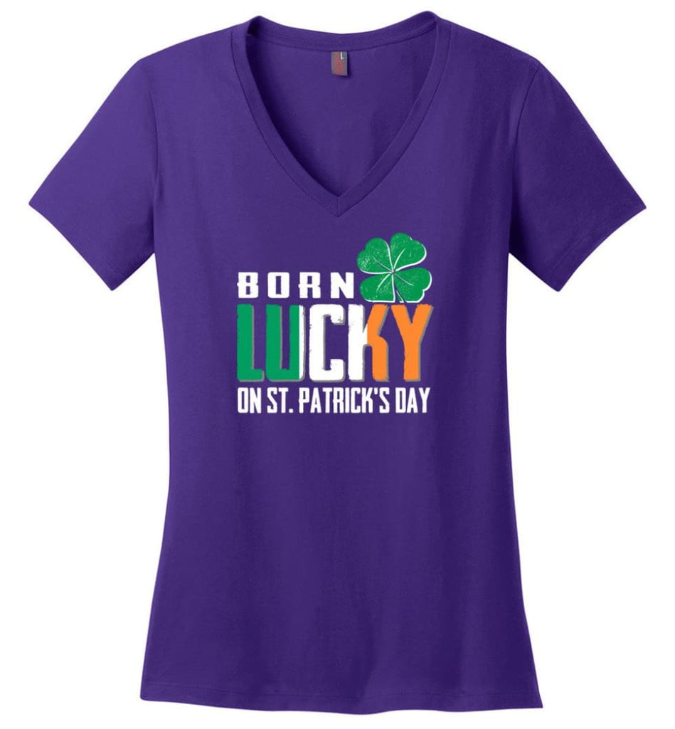 Gift Ideas For Mother’s Day Nana Woman Myth Legend Ladies V-Neck - Purple / M