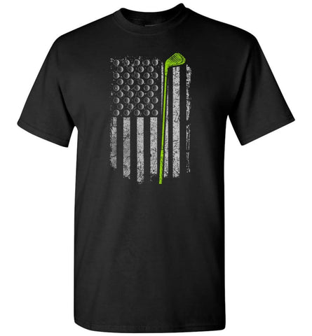 Golf American Flag Shirt Gift For Golf Player Love Golf T-Shirt - Black / S