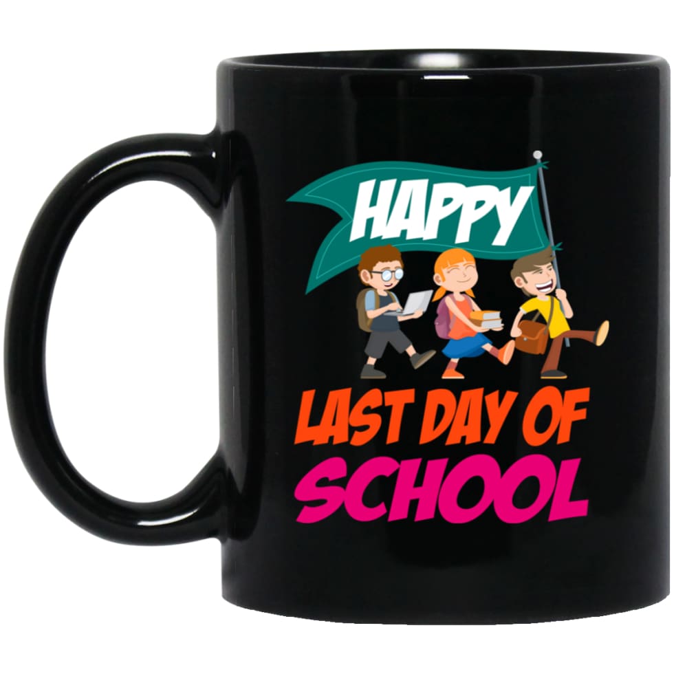 Graduation Gift Shirt Student Kindergarten Last Day Of School 11 oz Black Mug - Black / One Size - Drinkware