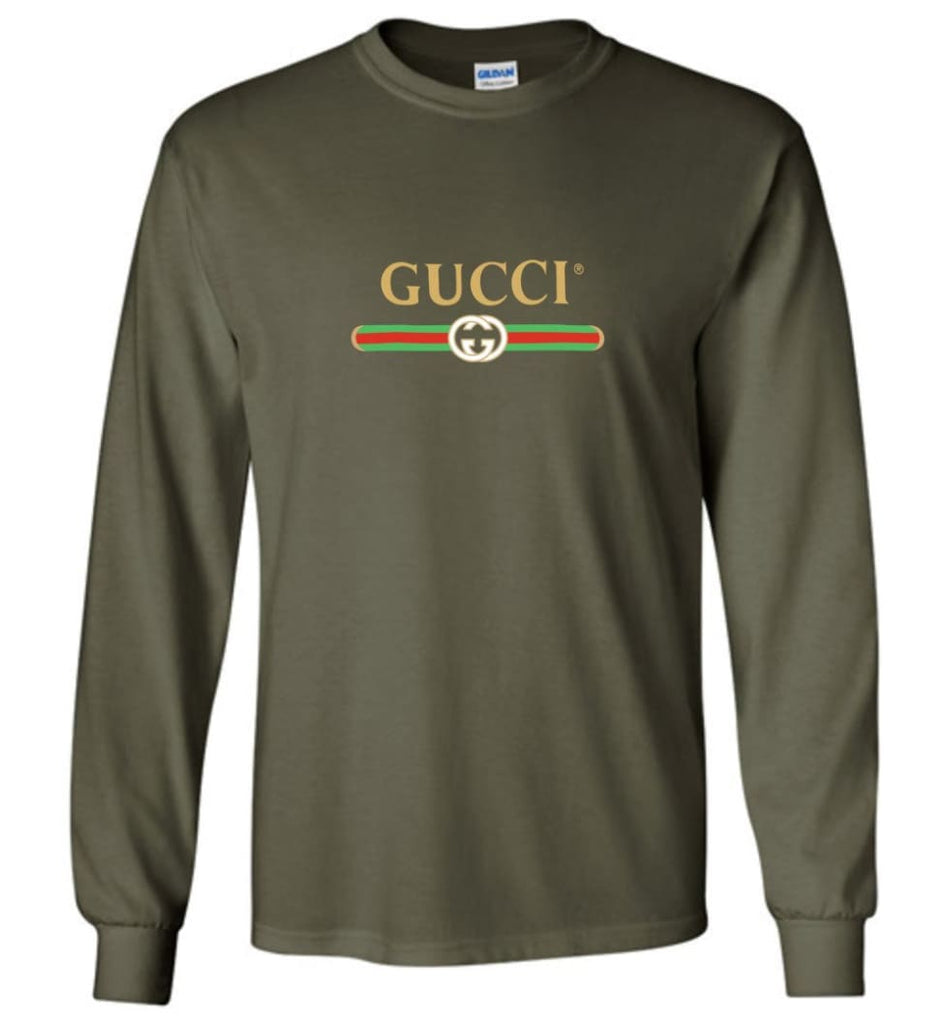 Gucci logo t shirt long sleeve Clearance