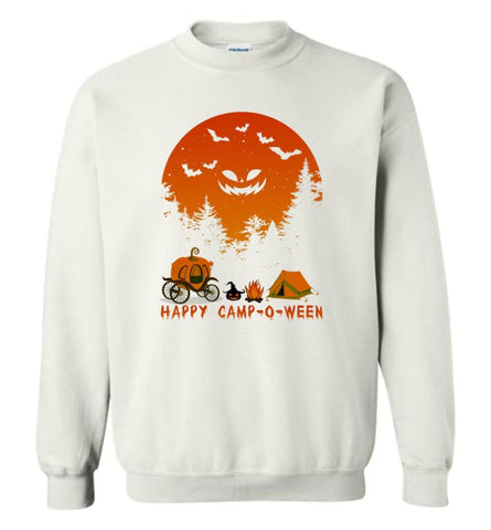 Happy Camp O Ween Halloween Funny T Shirt - Sweatshirt - White / M - Sweatshirt