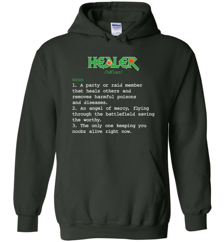 Healer Definition Healer Meaning Hoodie - Forest Green / M