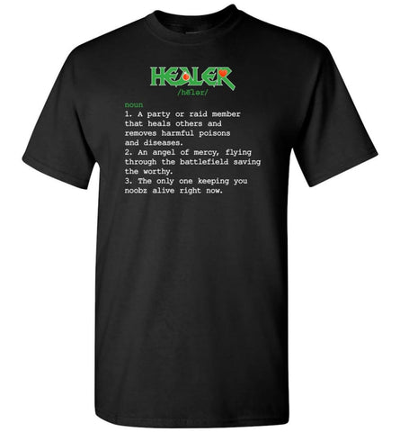 Healer Definition Healer Meaning - Short Sleeve T-Shirt - Black / S
