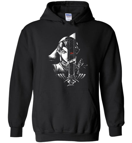 Hero Legend Zel da A Dark Reflection T shirt for Links Z Gamer Fans - Hoodie - Black / M
