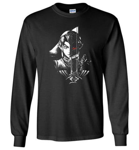 Hero Legend Zel da A Dark Reflection T shirt for Links Z Gamer Fans Long Sleeve - Black / M