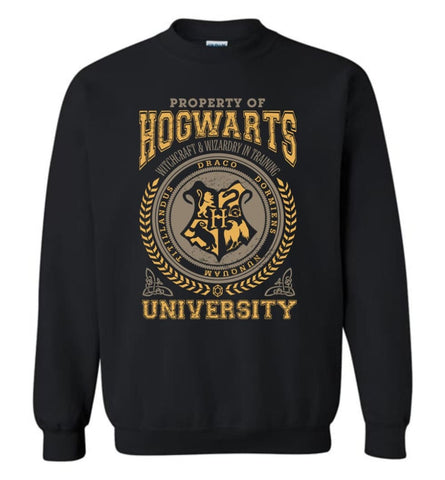 Hogwarts Alumni Shirt Property Of Hogwarts University Students Hoodie And Sweatshirt - Black / M