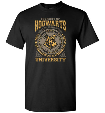 Hogwarts Alumni Shirt Property Of Hogwarts University Students Hoodie and T-Shirt - Black / S
