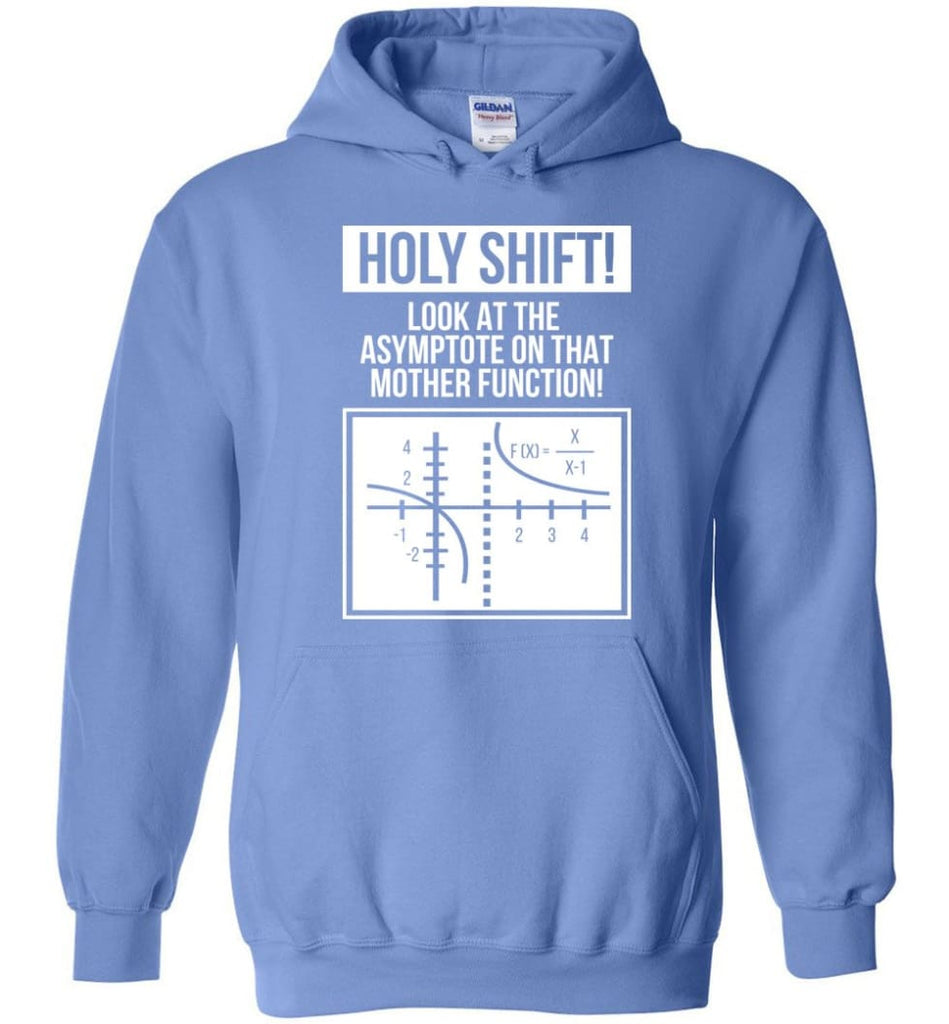 Holy Shift Look At Asymptote On That Mother Function Funny Math Teacher Student Hoodie - Carolina Blue / M