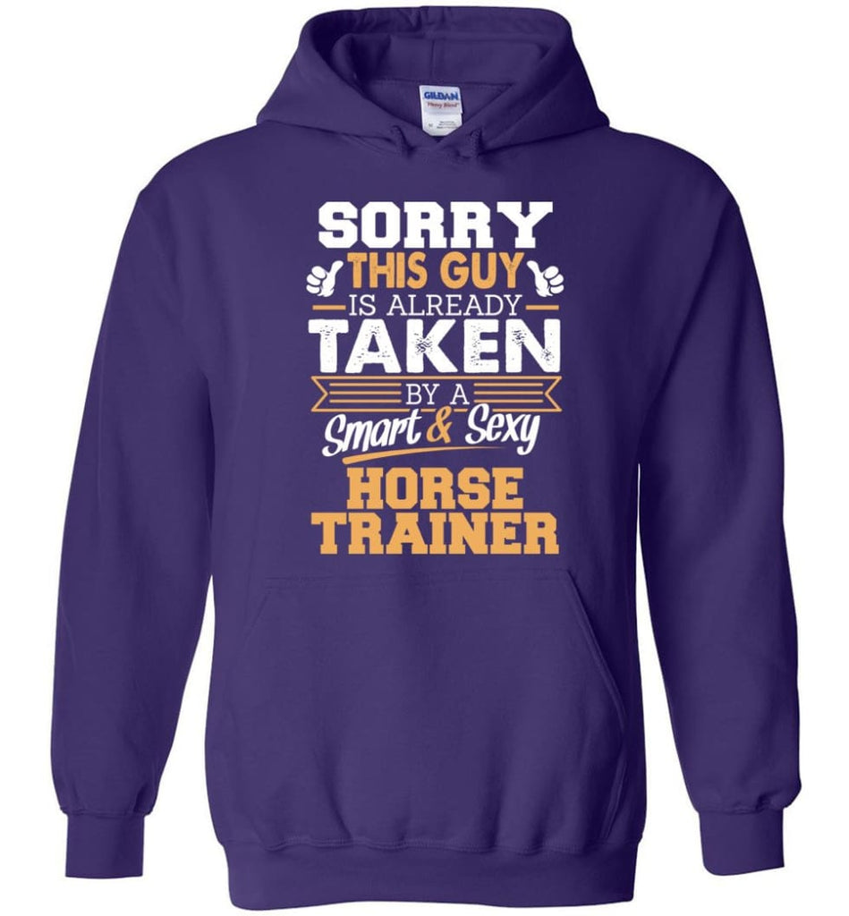 Horse Trainer Shirt Cool Gift for Boyfriend Husband or Lover - Hoodie - Purple / M