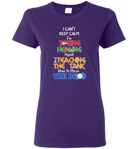 I Can’t Keep Calm Dps Funny Game Women Tee - Purple / M