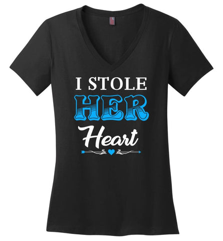 I Just Want To Bake Stuff And Watch Chistmas Movies All Day Ladies V-Neck - Black / M