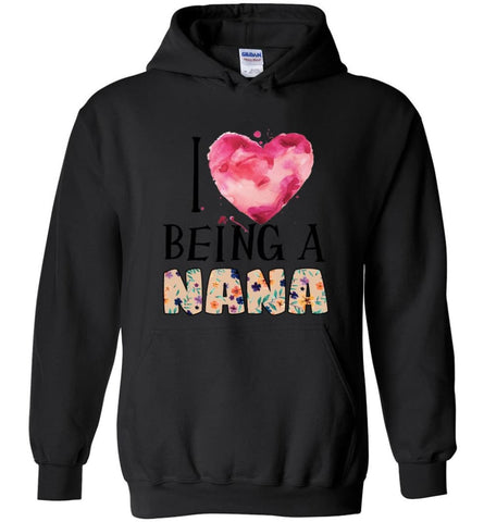 I love being a Nana Gift for Grandma Summer Design - Hoodie - Black / M - Hoodie