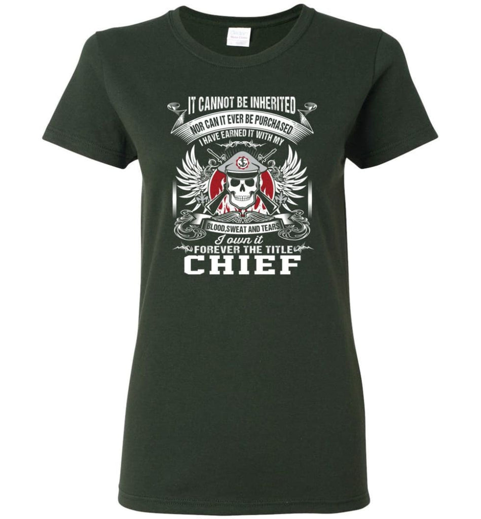 I Own It Forever The Title Chief Women Tee - Forest Green / M