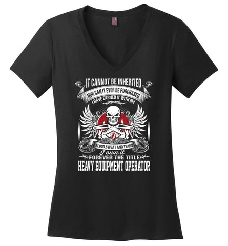 I Own It Forever The Title Combat Medic Ladies V-Neck - Black / M
