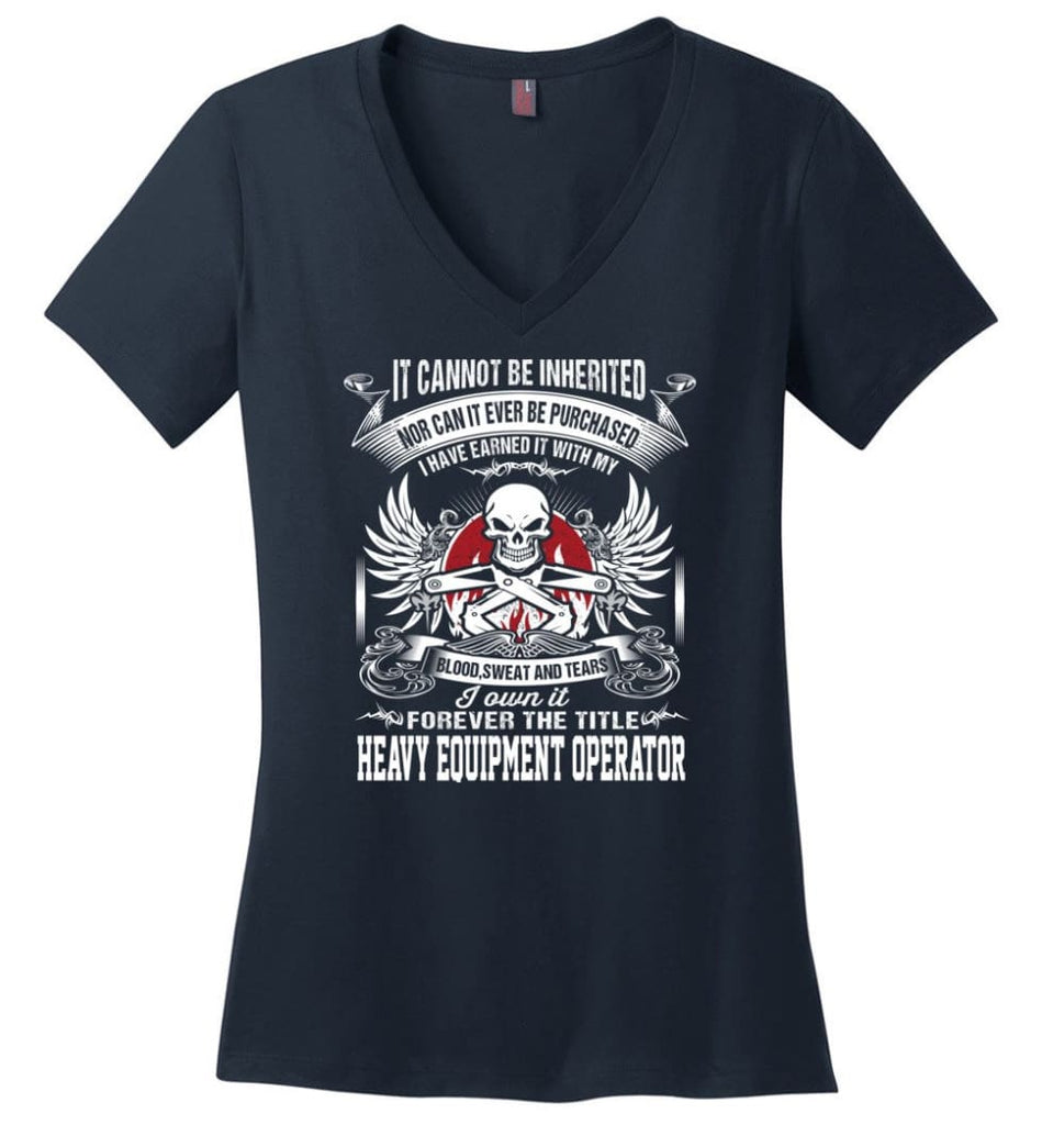 I Own It Forever The Title Combat Medic Ladies V-Neck - Navy / M