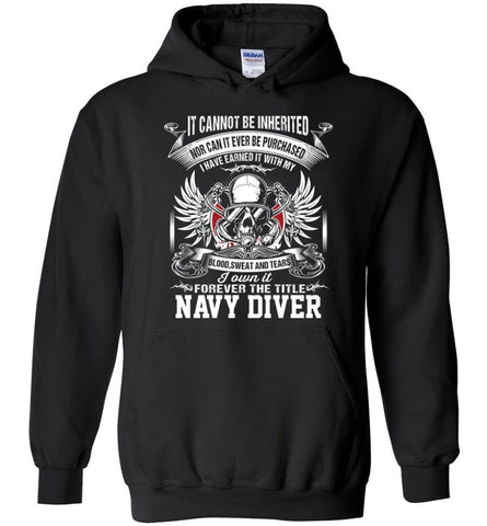 I Own It Forever The Title Navy Diver - Hoodie - Black / M