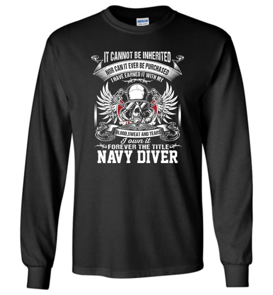 I Own It Forever The Title Navy Diver - Long Sleeve T-Shirt - Black / M