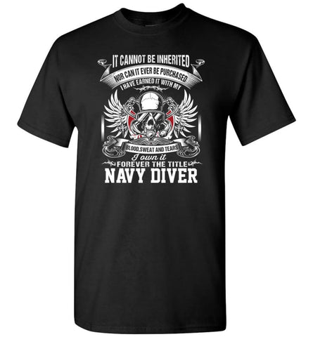 I Own It Forever The Title Navy Diver - Short Sleeve T-Shirt - Black / S
