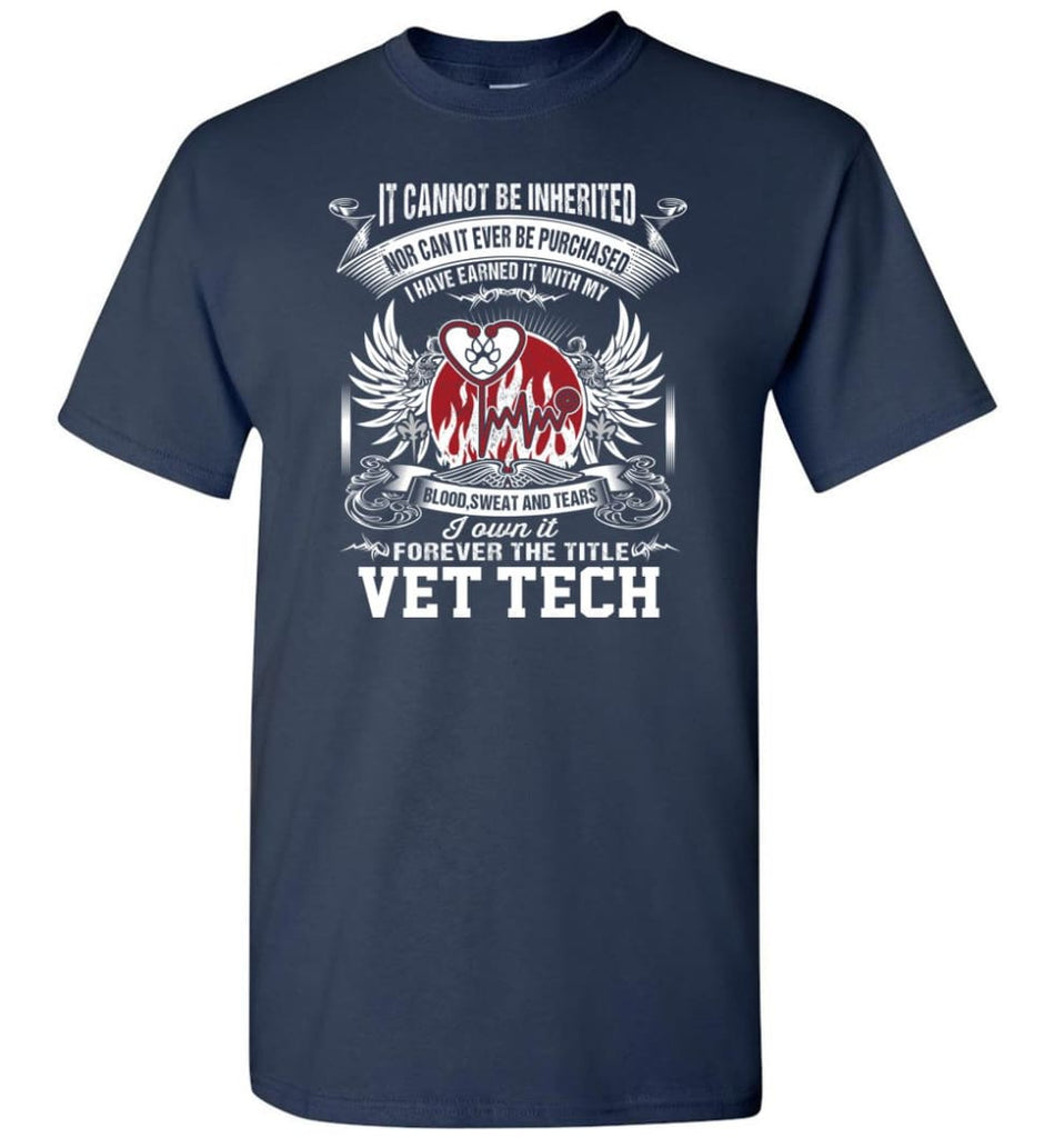 I Own It Forever The Title Vet Tech - Short Sleeve T-Shirt - Navy / S