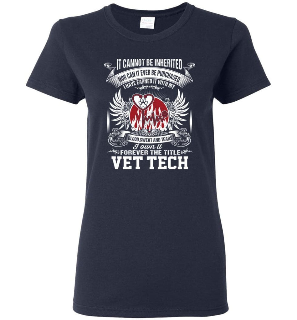 I Own It Forever The Title Vet Tech Women Tee - Navy / M