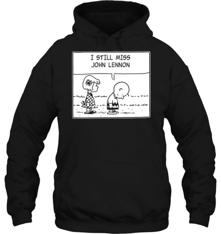 I Still Miss Him Hoodie - Gildan 8oz. Heavy Blend Hoodie / Black / S - Apparel