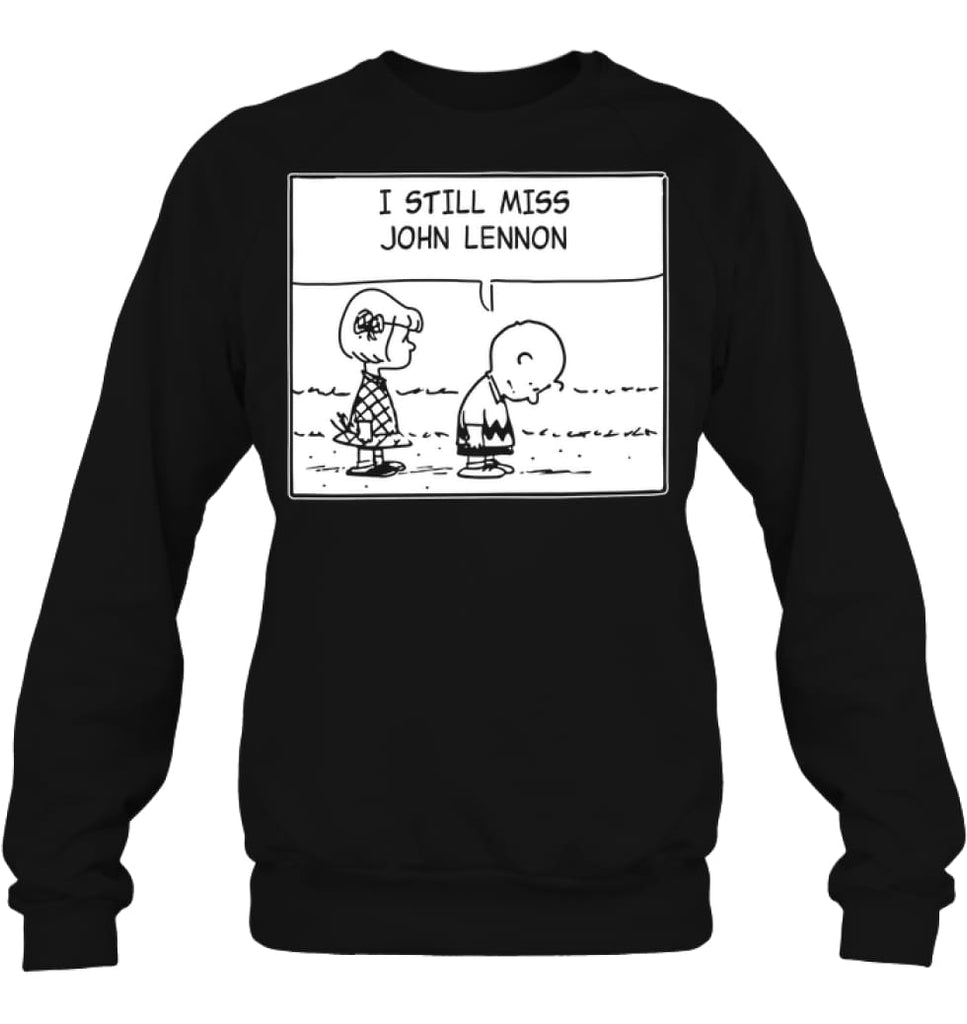 I Still Miss Him Sweatshirt - Hanes Unisex Crewneck Sweatshirt / Black / S - Apparel