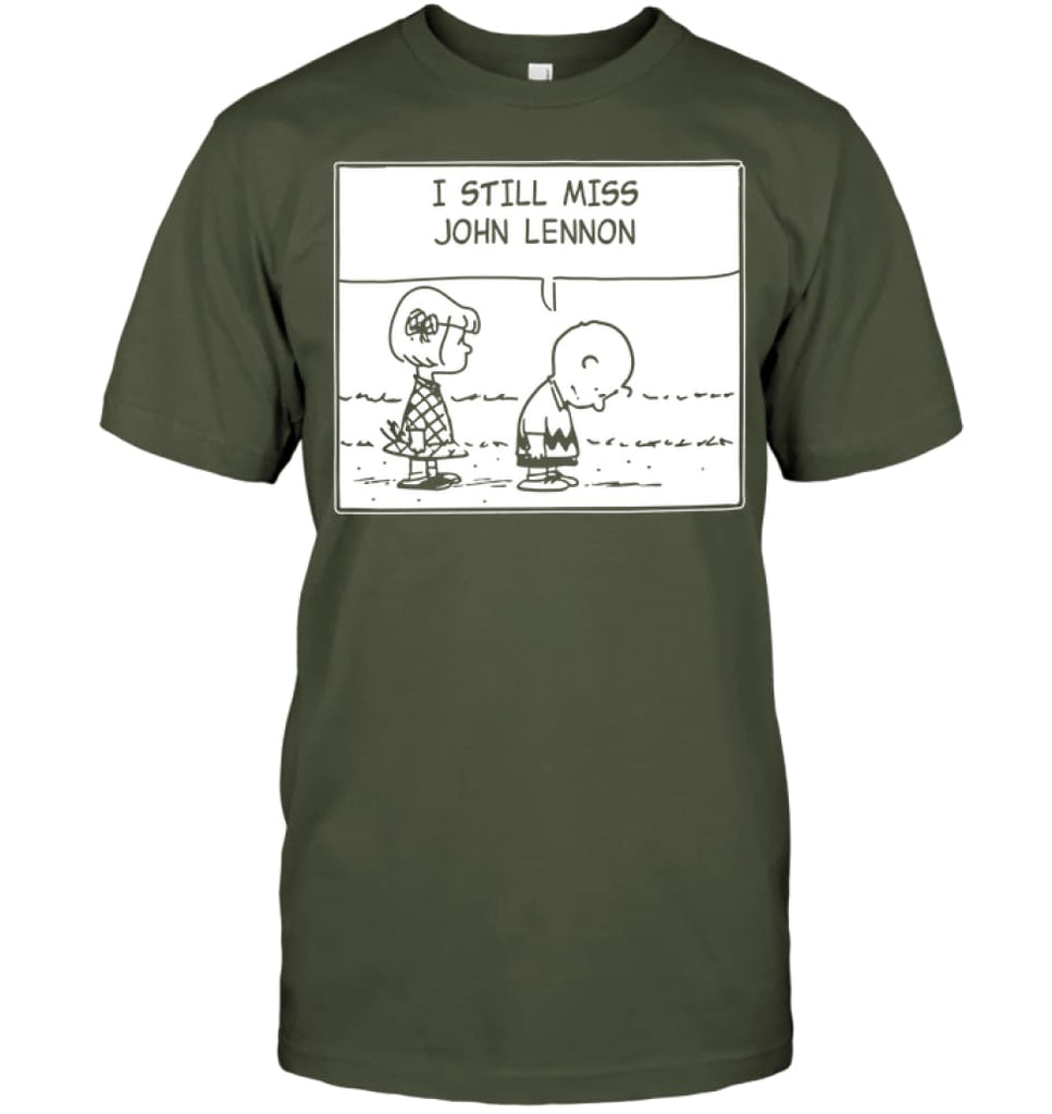 I Still Miss Him T-Shirt - Hanes Tagless Tee / Fatigue Green / S - Apparel