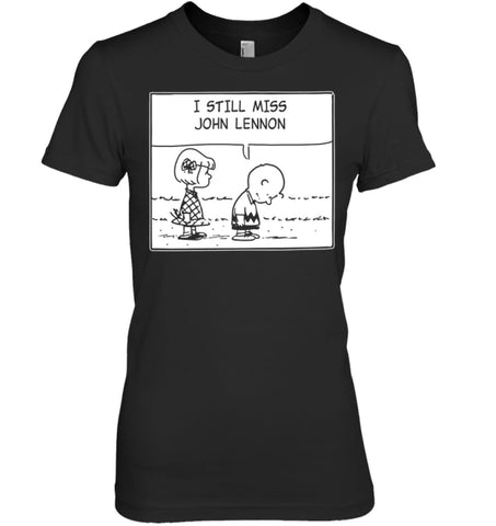 I Still Miss Him Women Tee - Hanes Women’s Nano-T / Black / S - Apparel