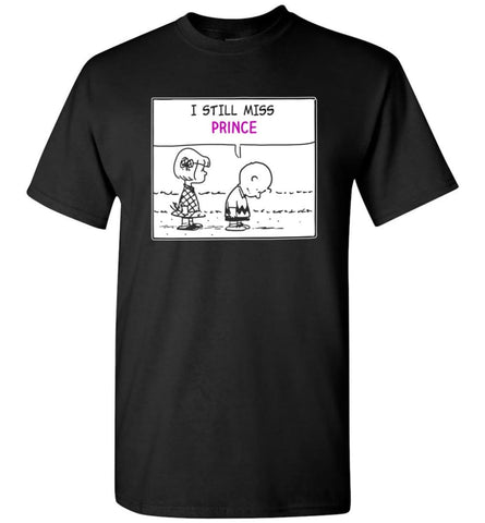 I Still Miss Prince Charlie Brown Shirt Prince Purple Rain T Shirt - Black / S