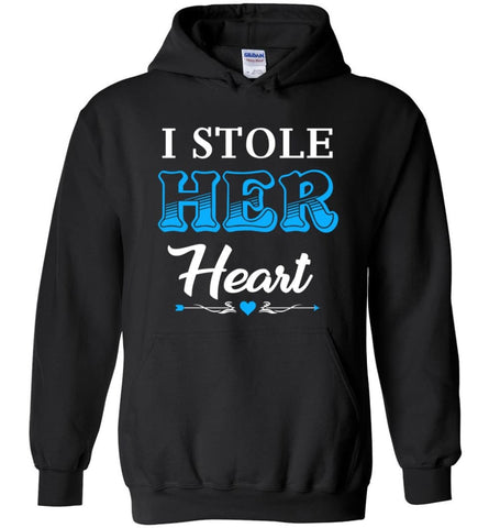 I Stole Her Heart So... I’m Stealing His Last Name #1 - Hoodie - Black / M