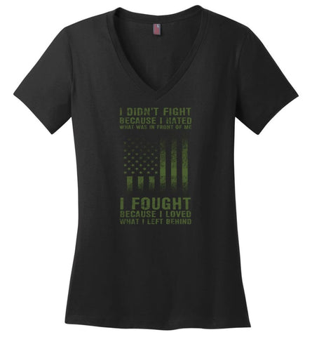 Ideals Are Peaceful History Is Violent Ladies V-Neck - Black / M