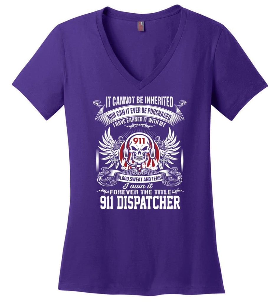 If Popzie Can Fix All Gift For Popzie Ladies V-Neck - Purple / M