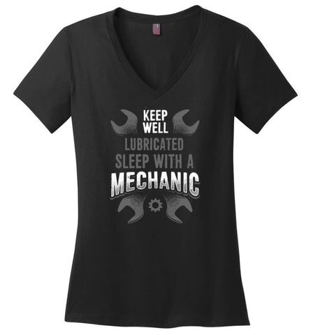 I’m A Mechanic I’d Call Your Mom Shirt Ladies V-Neck - Black / M