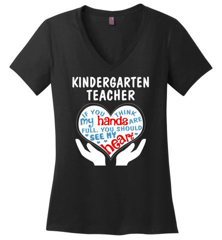 I’m A Proud Husband Of A Freaking Awesome Wife Ladies V-Neck - Black / M