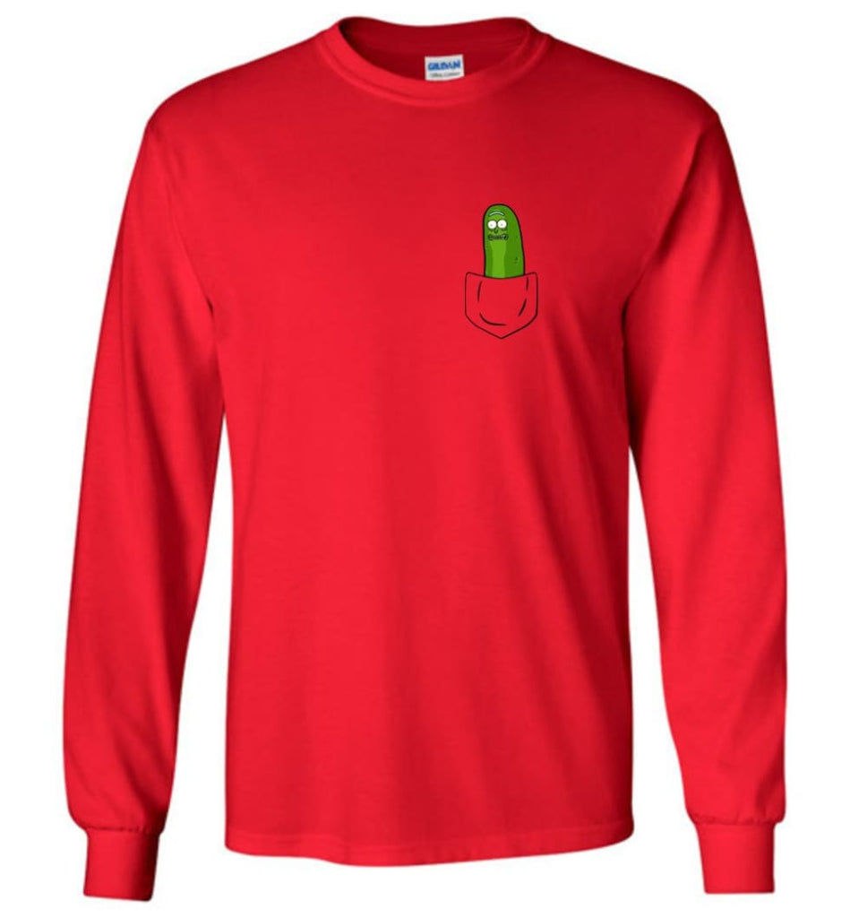 pickle rick t shirt pocket