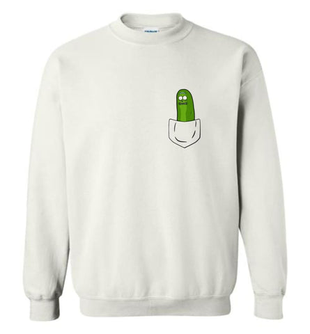I’M Pickle Rick Shirt Pickle Rick In My Pocket Rick Morty Sweatshirt Sweatshirt - White / M