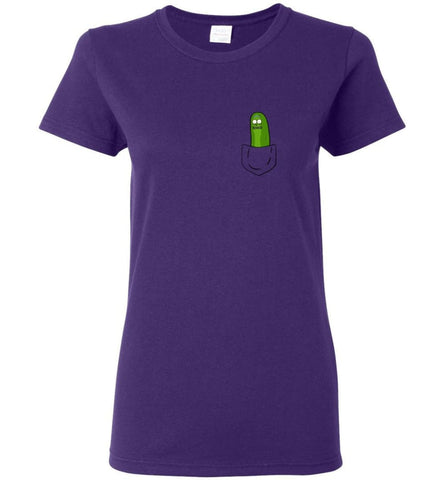 I’m Pickle Rick Shirt Pickle Rick In My Pocket Rick Morty Sweatshirt - Women T-shirt - Purple / M