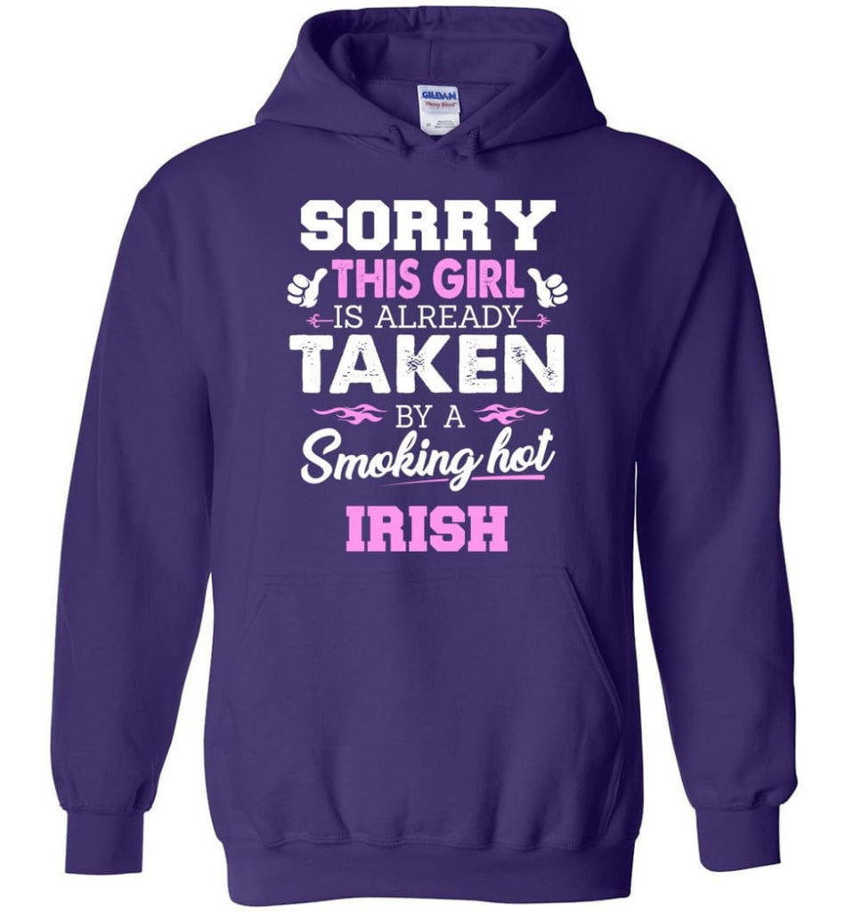 Irish Shirt Cool Gift For Girlfriend Wife Hoodie - Purple / M