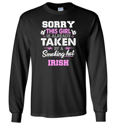 Irish Shirt Cool Gift for Girlfriend Wife or Lover - Long Sleeve T-Shirt - Black / M
