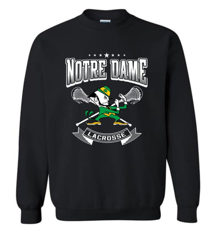 Irish Shirt St Patricks Day Shirt Notre Dame Lacrosse Irish Fighting Sweatshirt - Black / M