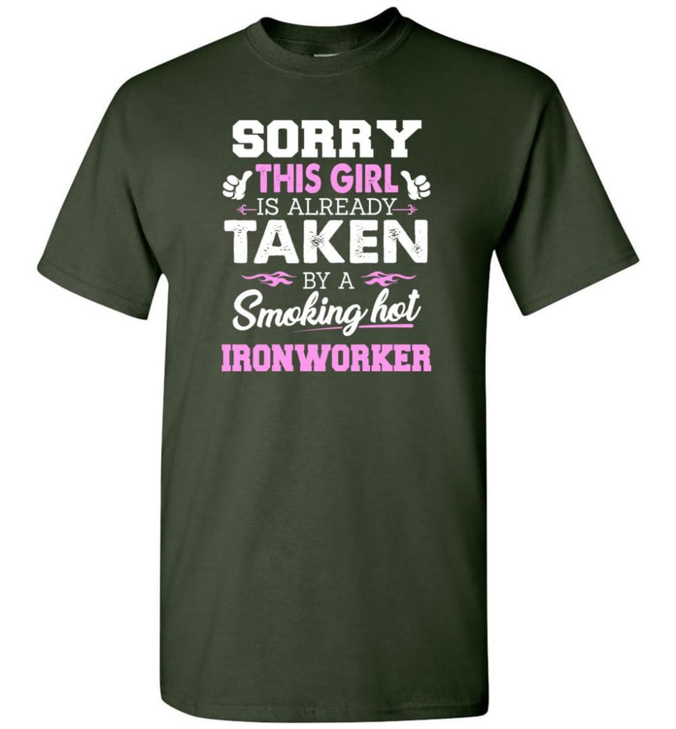 Ironworker Shirt Cool Gift for Girlfriend Wife or Lover - Short Sleeve T-Shirt - Forest Green / S